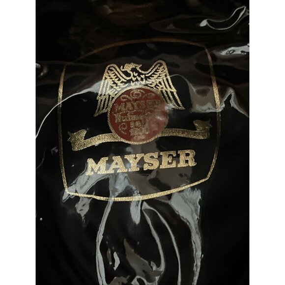 Mayser Men’s Black  Fedora Hat Wool EU 60 Germany Copenhagen US XL - Picture 4 of 6